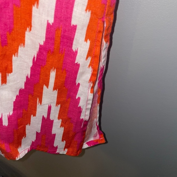 EUC Talbots V Neck 100% Linen Tunic Cover-Up Size Medium - Picture 3 of 6